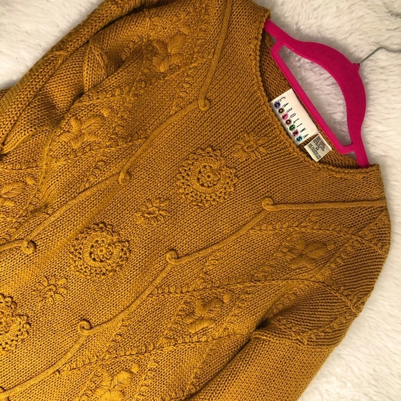 Carolina Colours Vintage Solid Chunky Knit Sweater - Picture 3 of 4